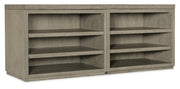 HookerLinville Falls 72" Credenza with Two Open Desk Cabinets