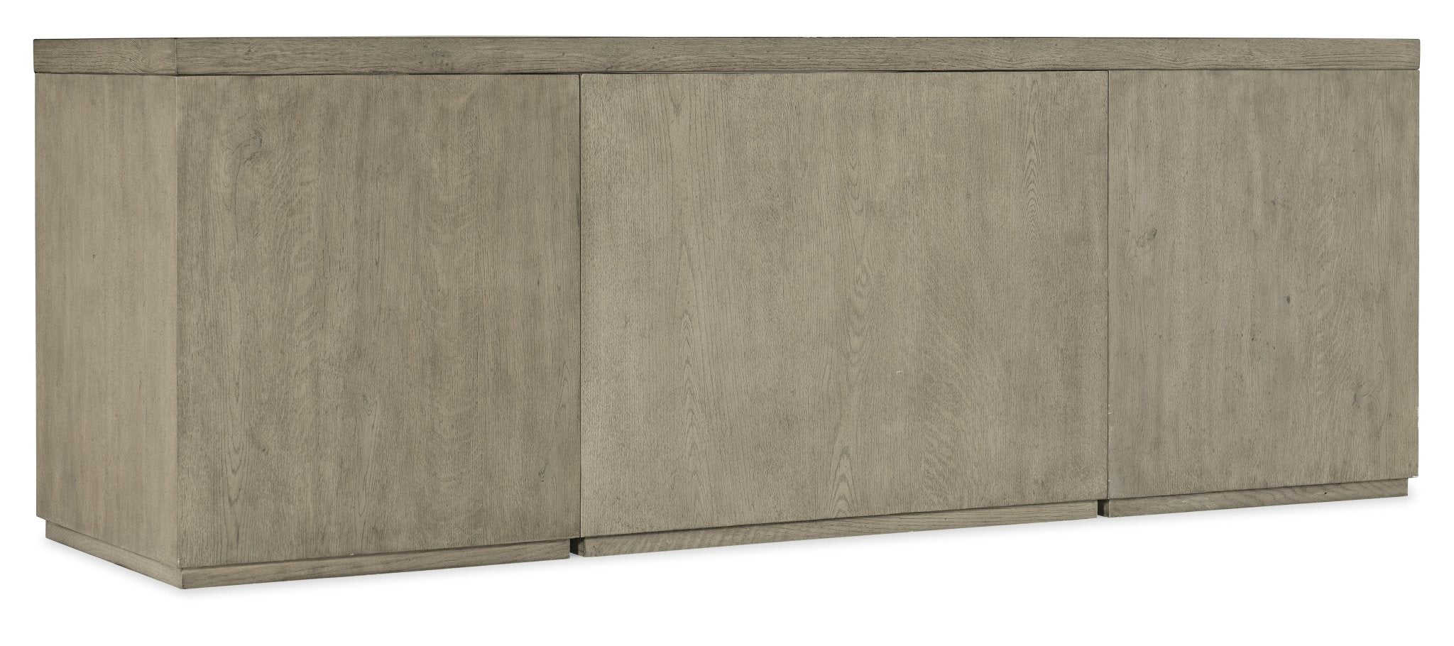 HookerLinville Falls 84" Credenza with Two Files and Open Desk Cabinet
