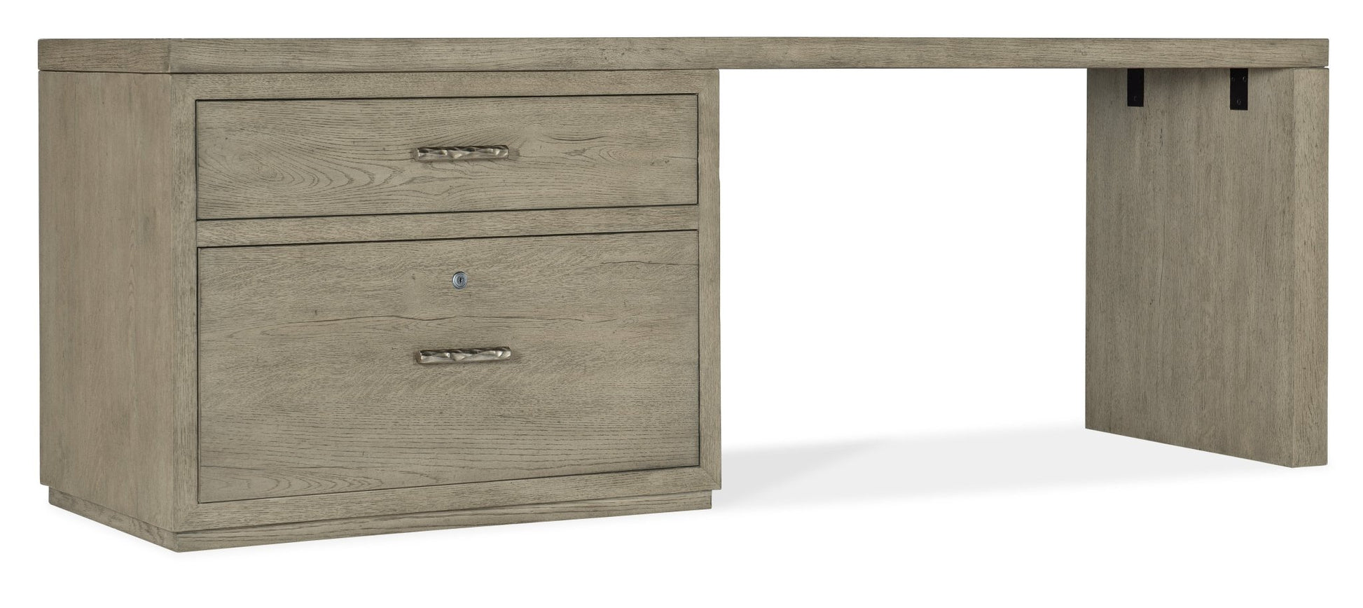 HookerLinville Falls 84" Desk with Lateral File