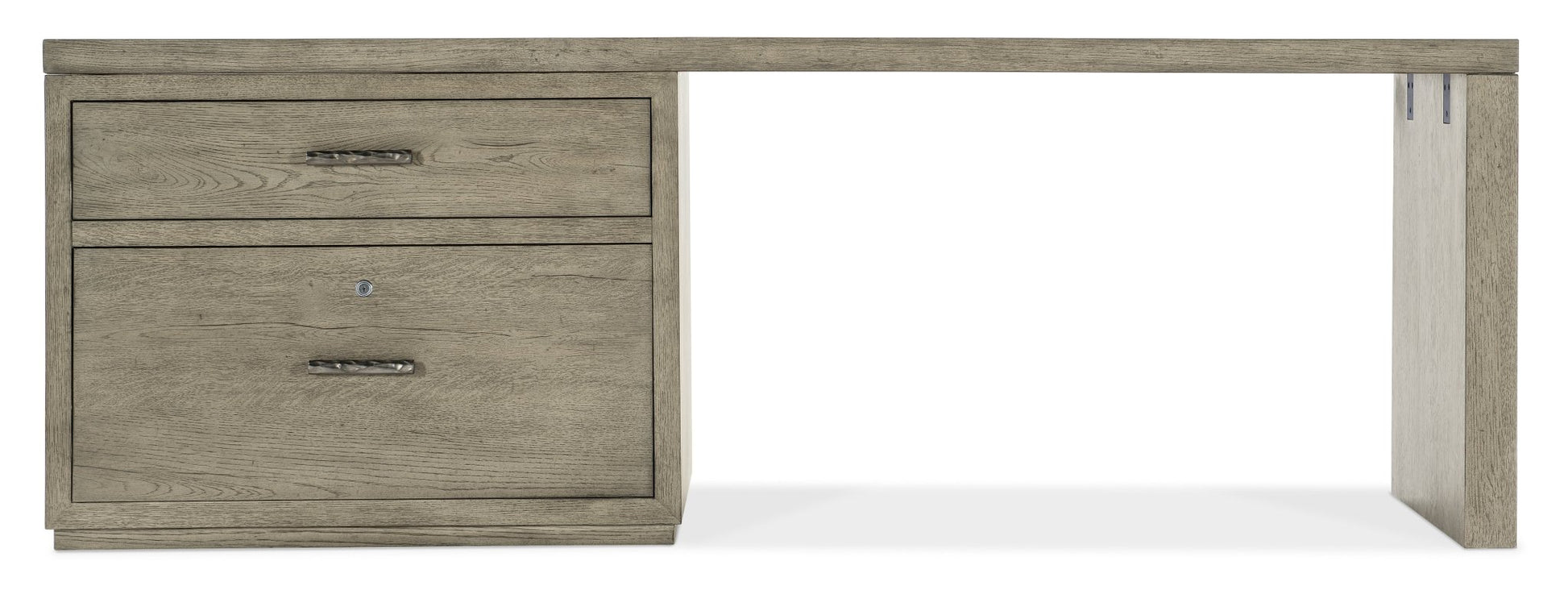 HookerLinville Falls 84" Desk with Lateral File