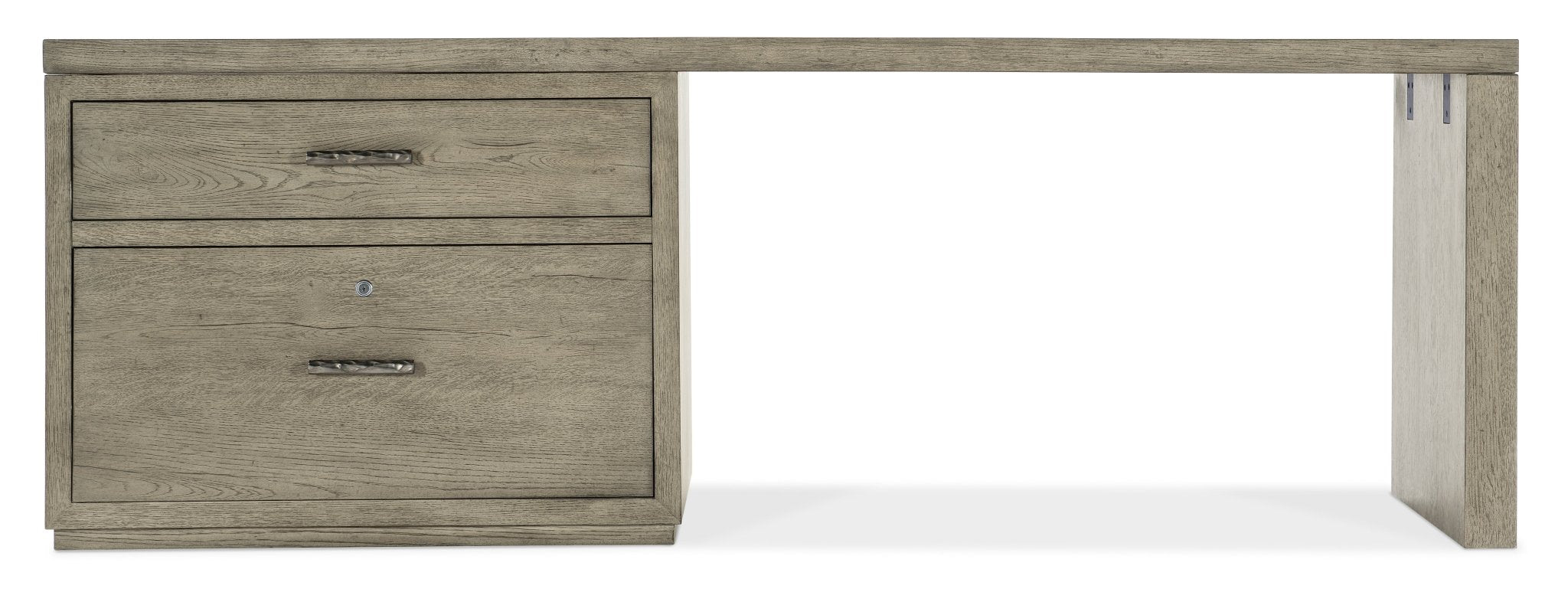 HookerLinville Falls 84" Desk with Lateral File