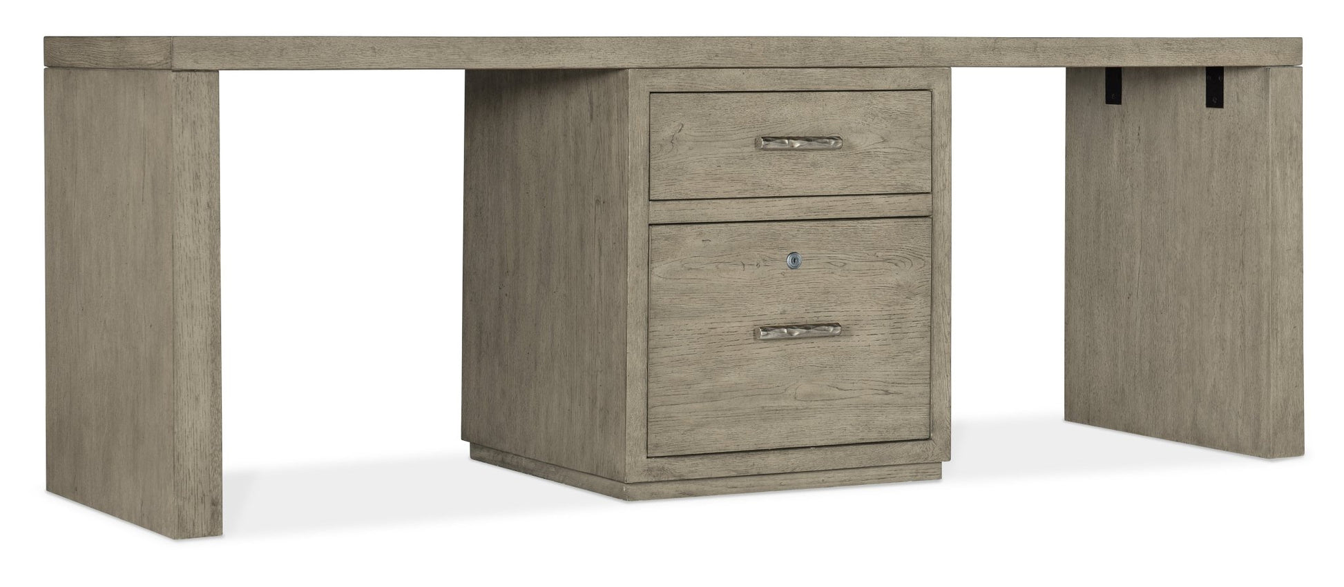 HookerLinville Falls 84" Desk with One Centered File