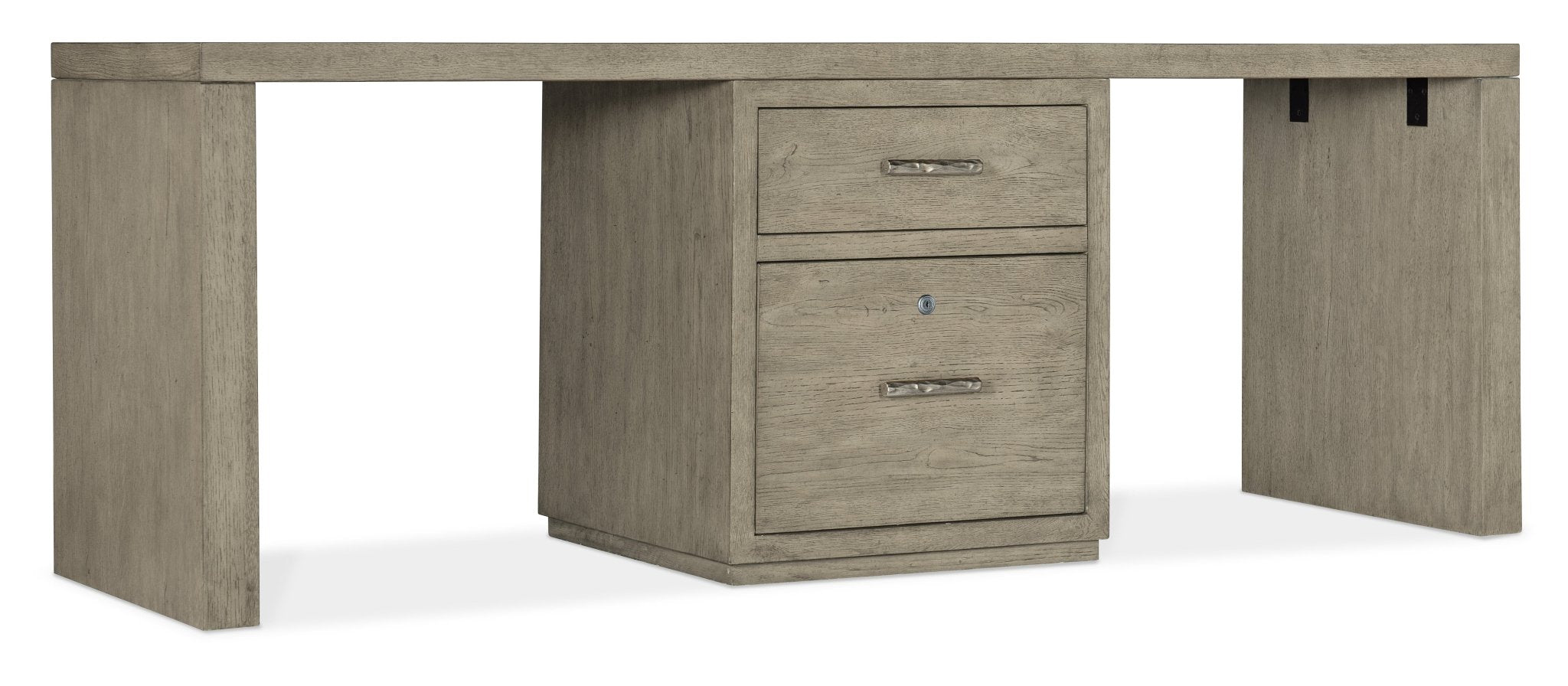 HookerLinville Falls 84" Desk with One Centered File