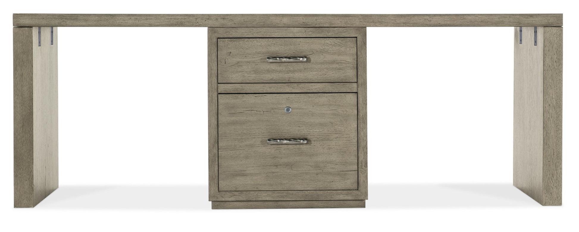 HookerLinville Falls 84" Desk with One Centered File