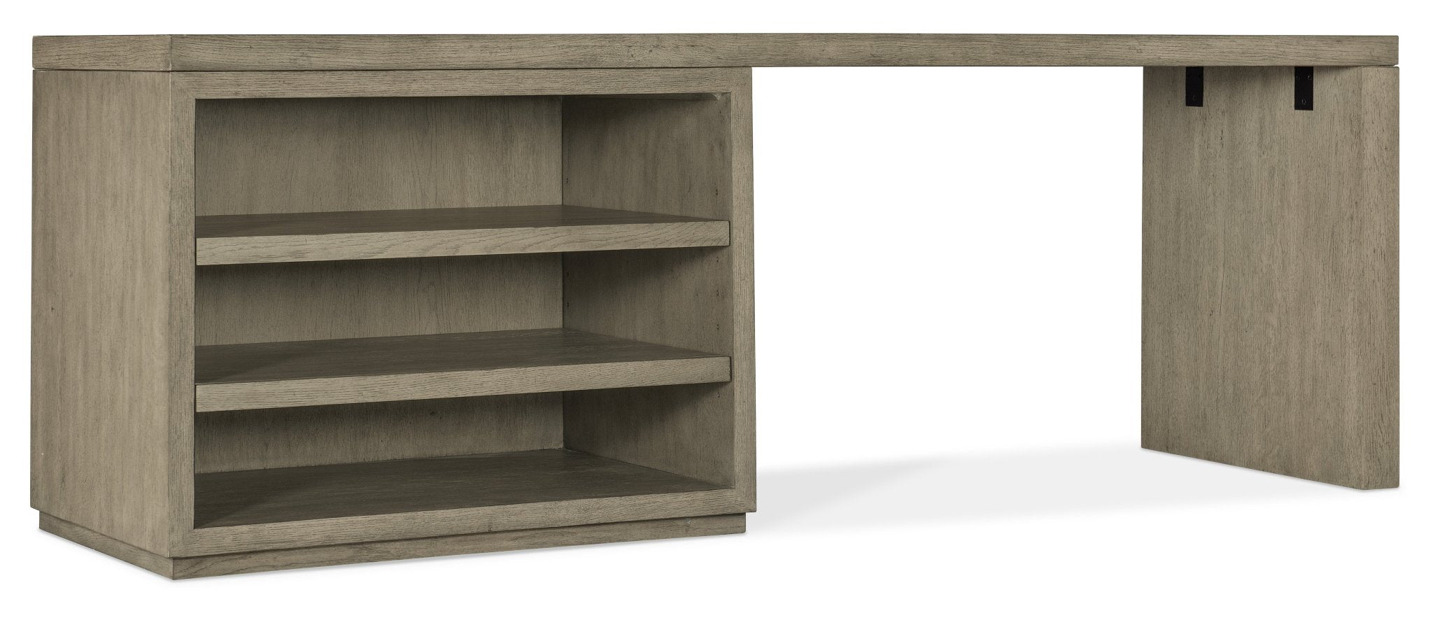 HookerLinville Falls 84" Desk with Open Desk Cabinet