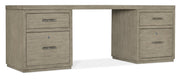 HookerLinville Falls 84" Desk with Two Files