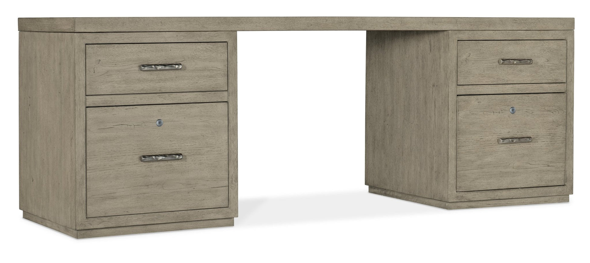 HookerLinville Falls 84" Desk with Two Files