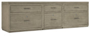 HookerLinville Falls 96" Credenza with File and Two Lateral Files