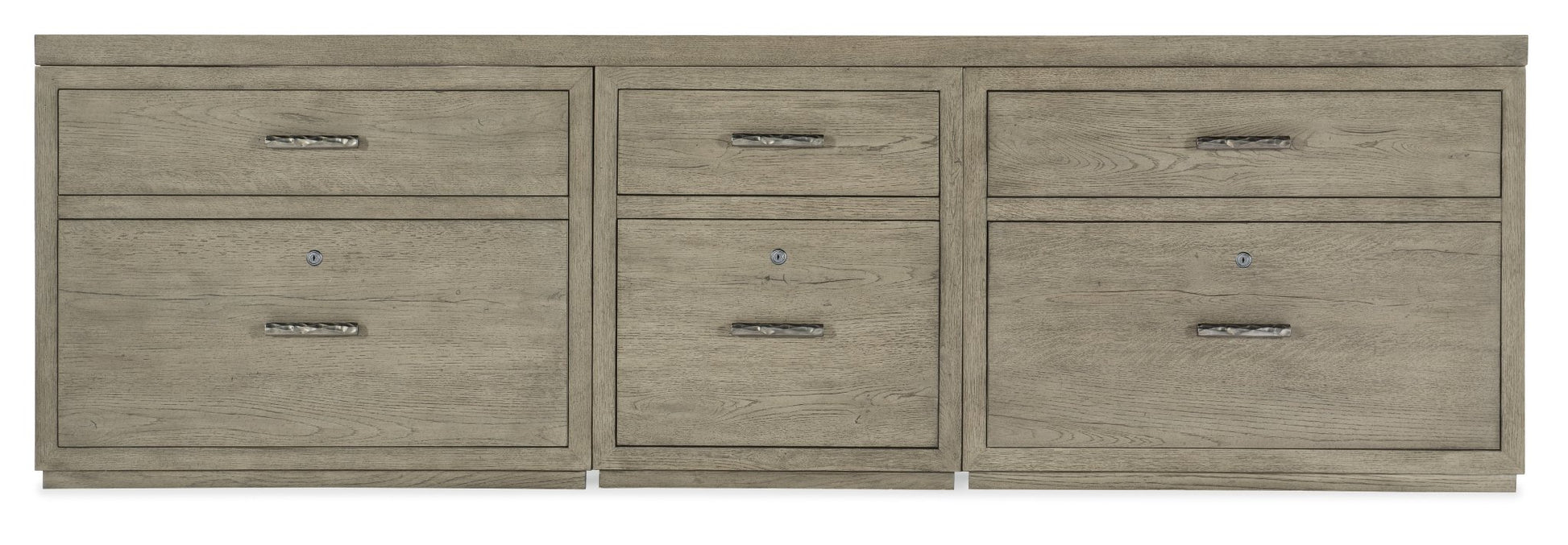 HookerLinville Falls 96" Credenza with File and Two Lateral Files