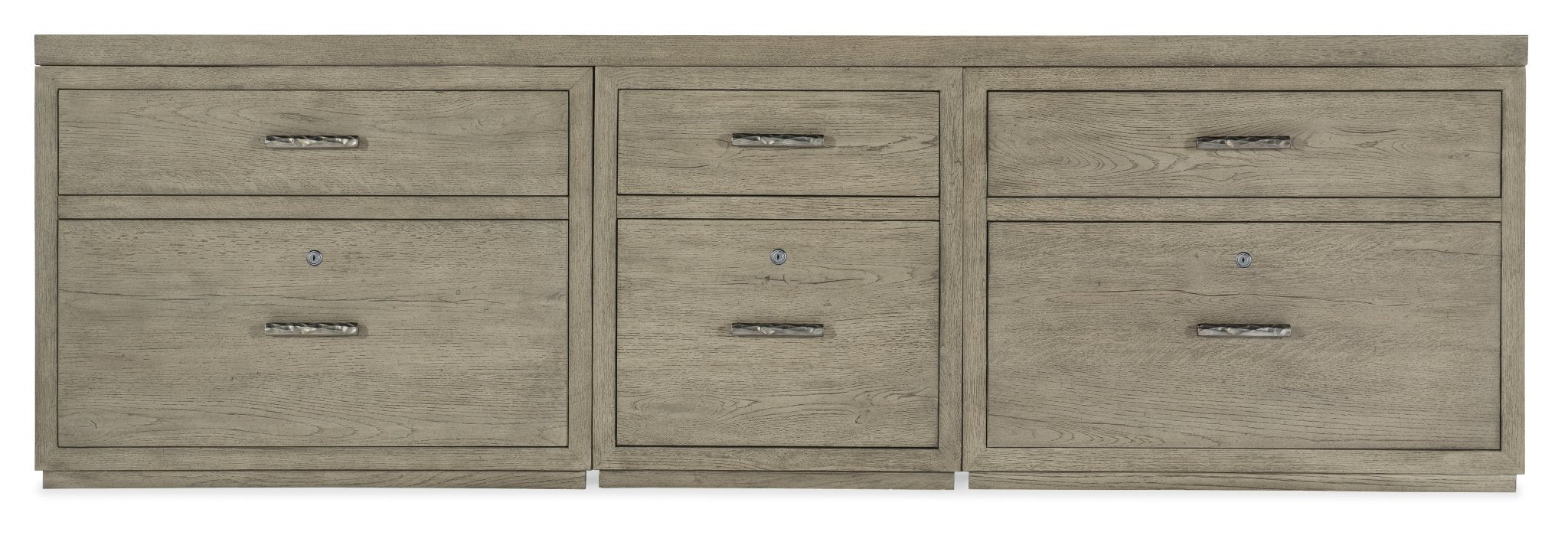 HookerLinville Falls 96" Credenza with File and Two Lateral Files