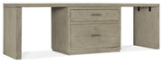 HookerLinville Falls 96" Desk with Centered Lateral File