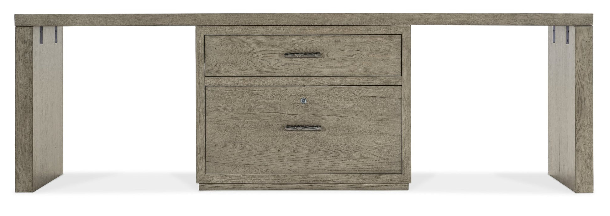 HookerLinville Falls 96" Desk with Centered Lateral File
