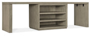 HookerLinville Falls 96" Desk with Centered Open Desk Cabinet