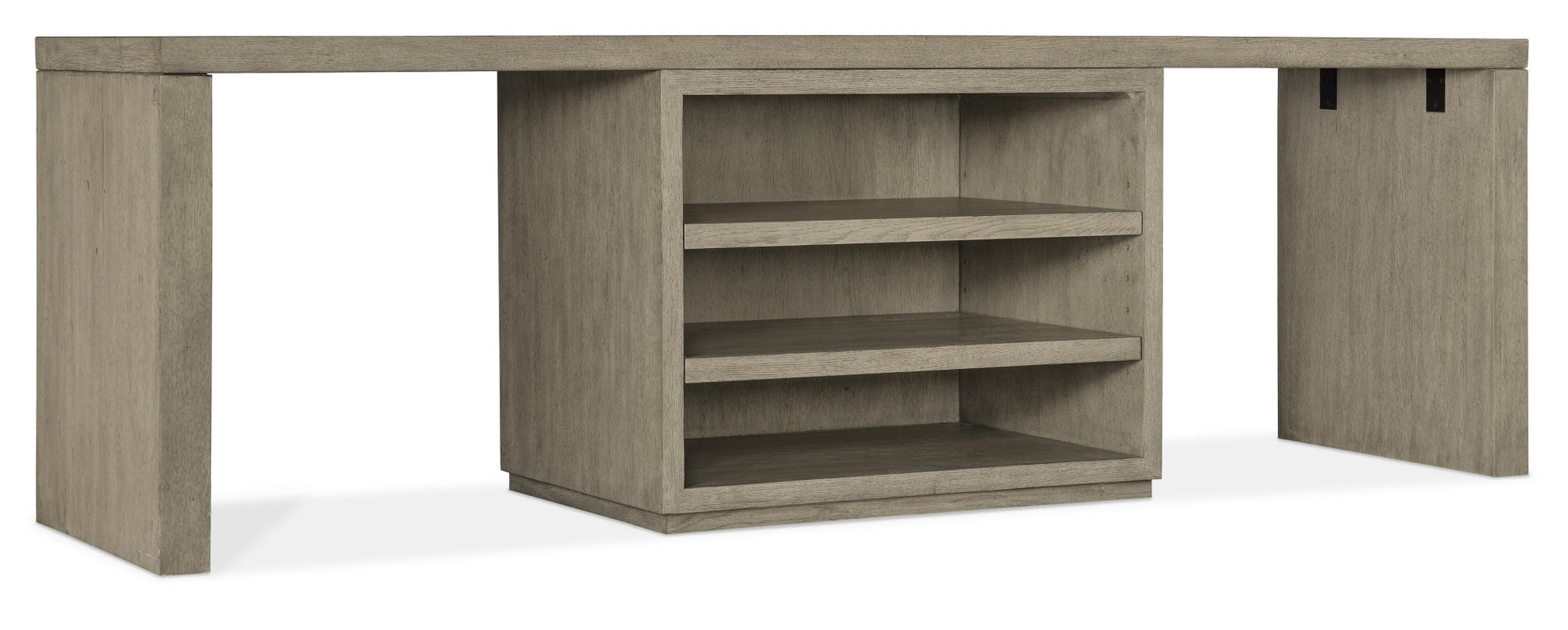 HookerLinville Falls 96" Desk with Centered Open Desk Cabinet