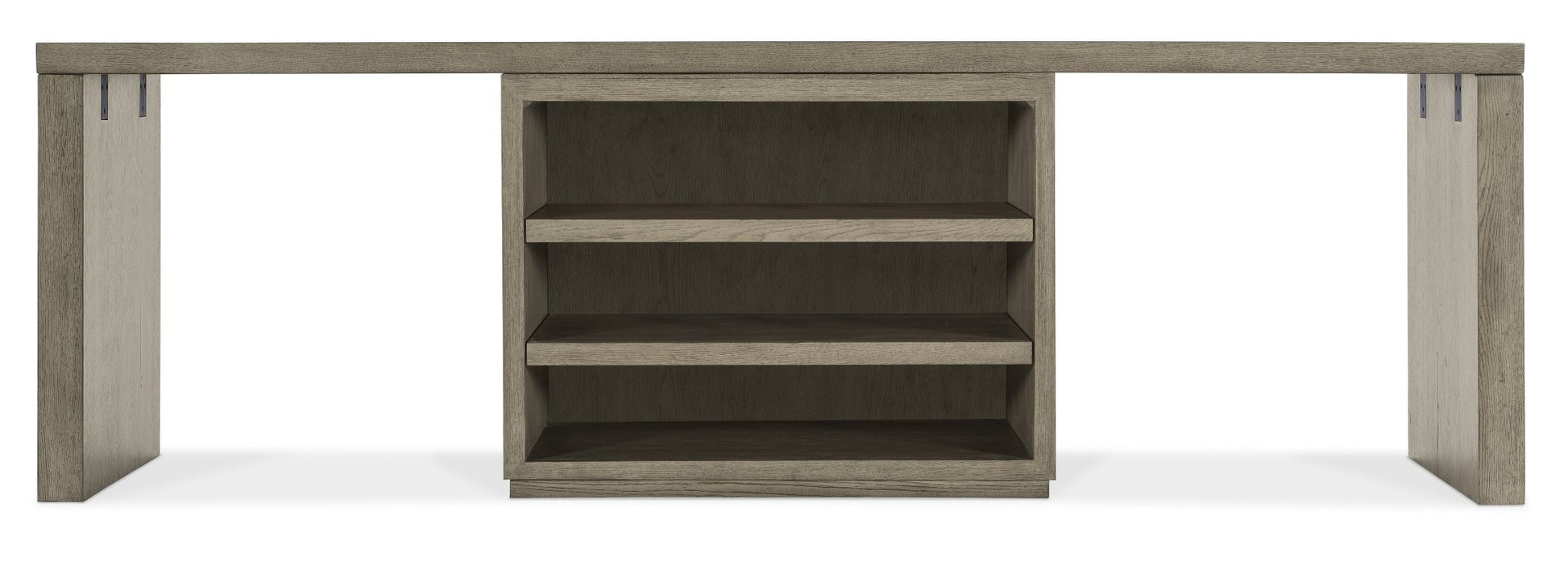 HookerLinville Falls 96" Desk with Centered Open Desk Cabinet