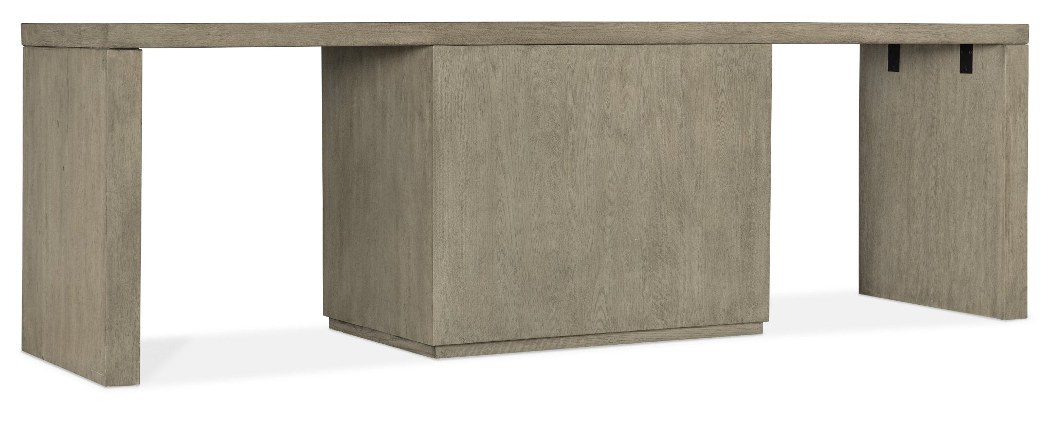 HookerLinville Falls 96" Desk with Centered Open Desk Cabinet