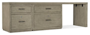 HookerLinville Falls 96" Desk with File and Lateral File