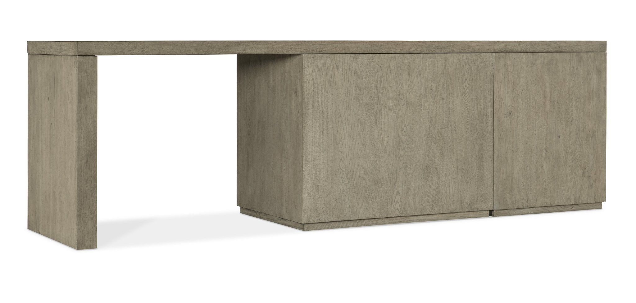 HookerLinville Falls 96" Desk with File and Open Desk Cabinet