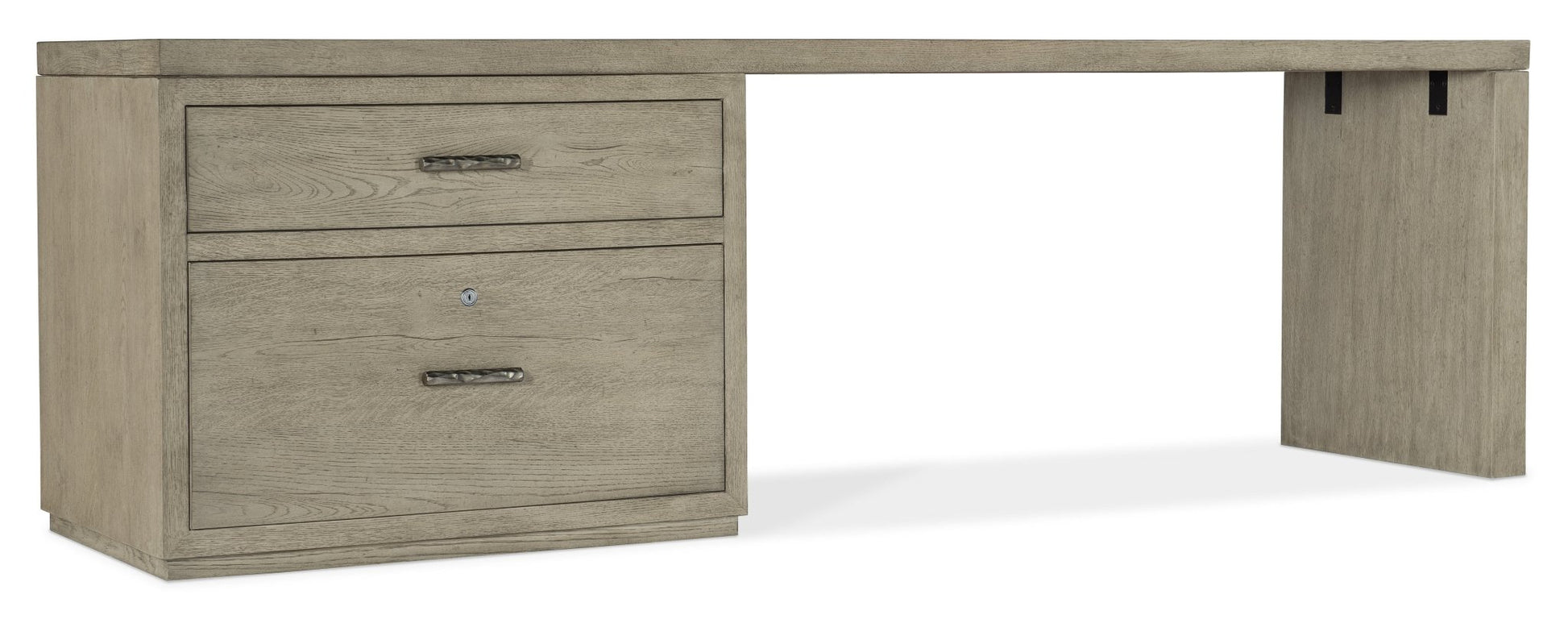HookerLinville Falls 96" Desk with Lateral File
