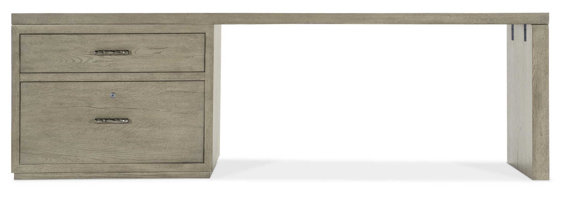 HookerLinville Falls 96" Desk with Lateral File