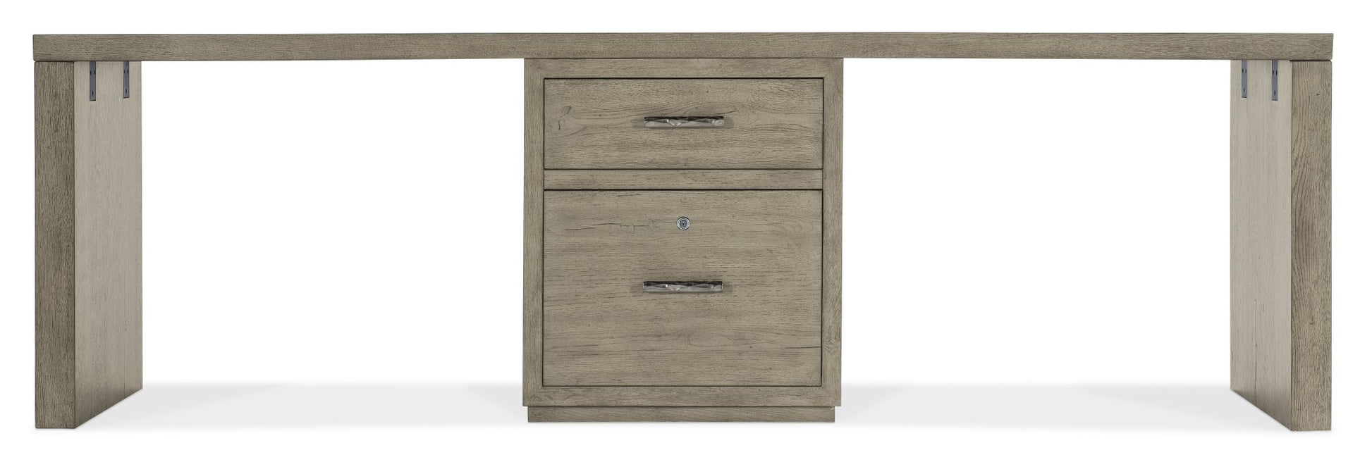HookerLinville Falls 96" Desk with One Centered File