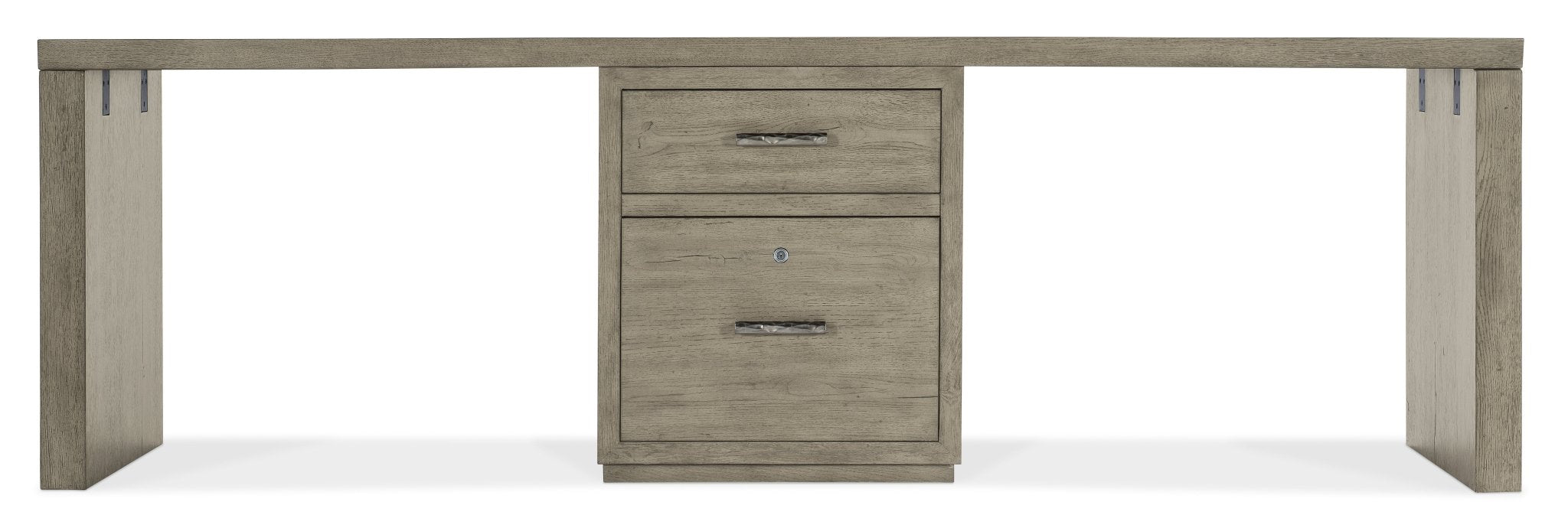 HookerLinville Falls 96" Desk with One Centered File