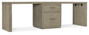 HookerLinville Falls 96" Desk with One Centered File