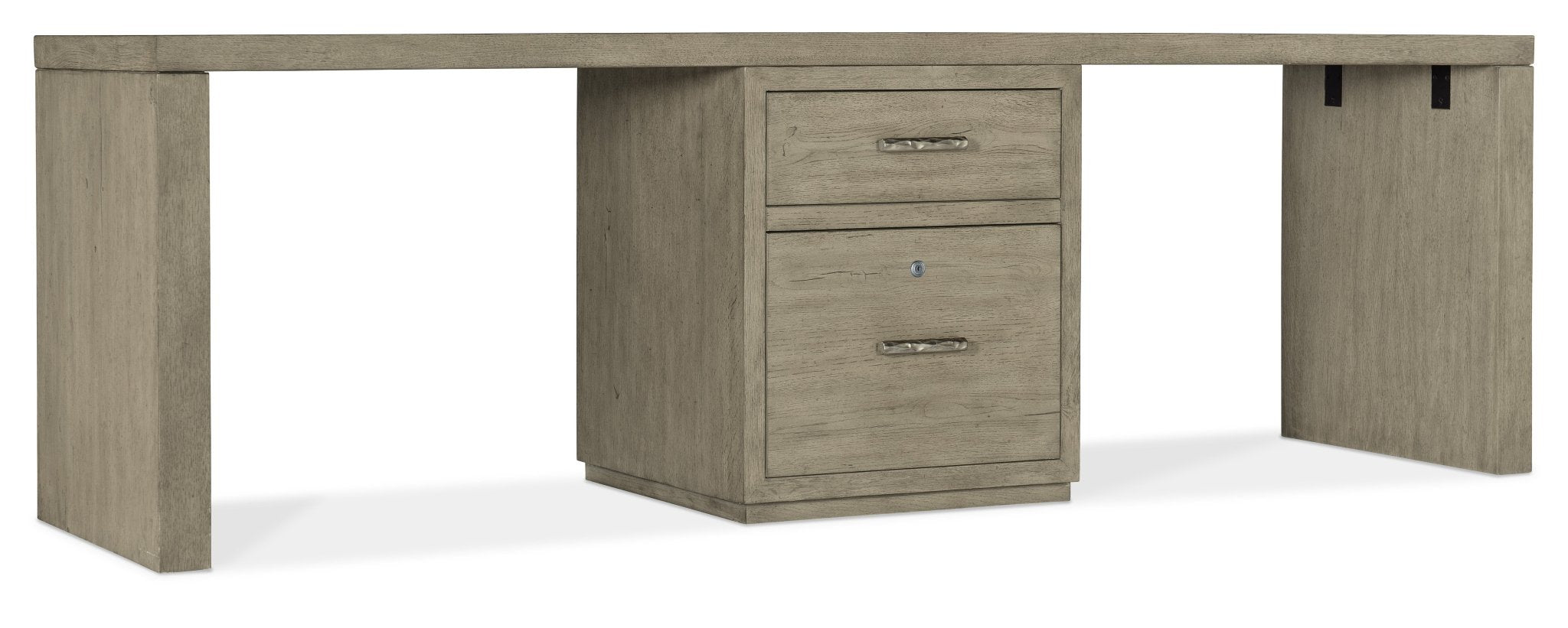 HookerLinville Falls 96" Desk with One Centered File