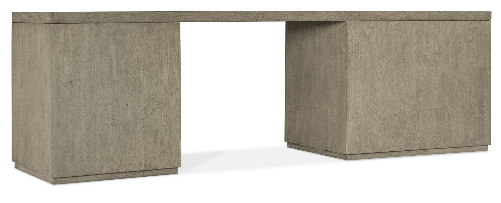 HookerLinville Falls 96" Desk with One File and Open Desk Cabinet