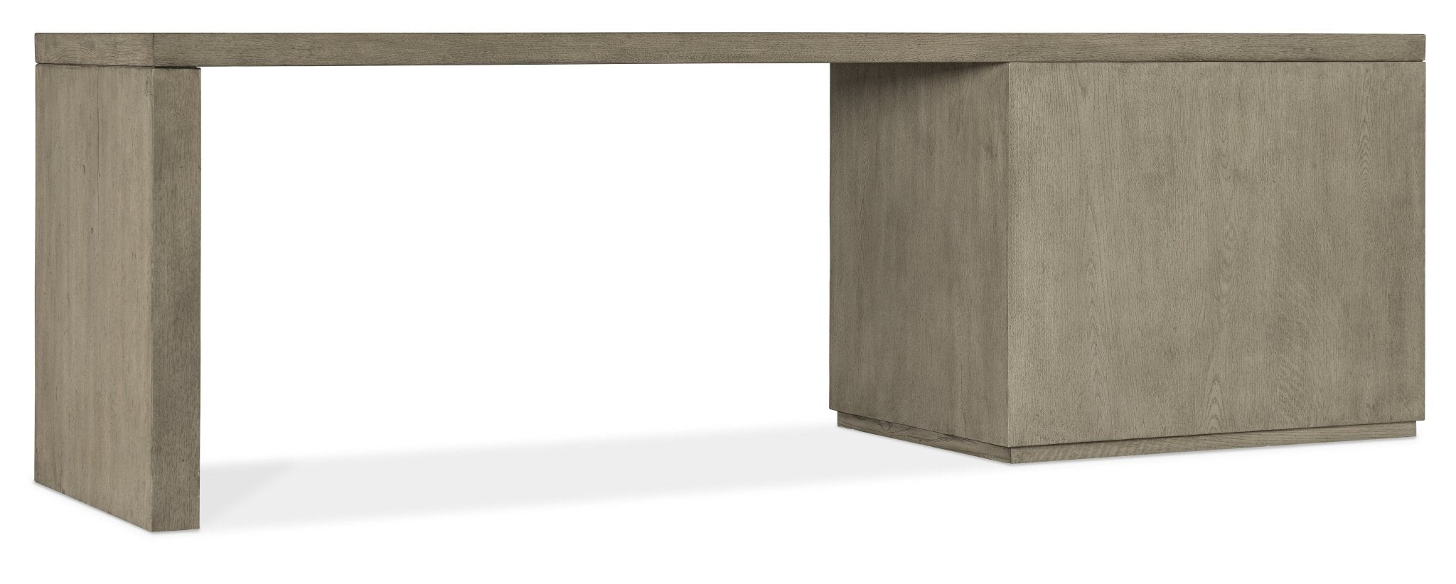 HookerLinville Falls 96" Desk with Open Desk Cabinet