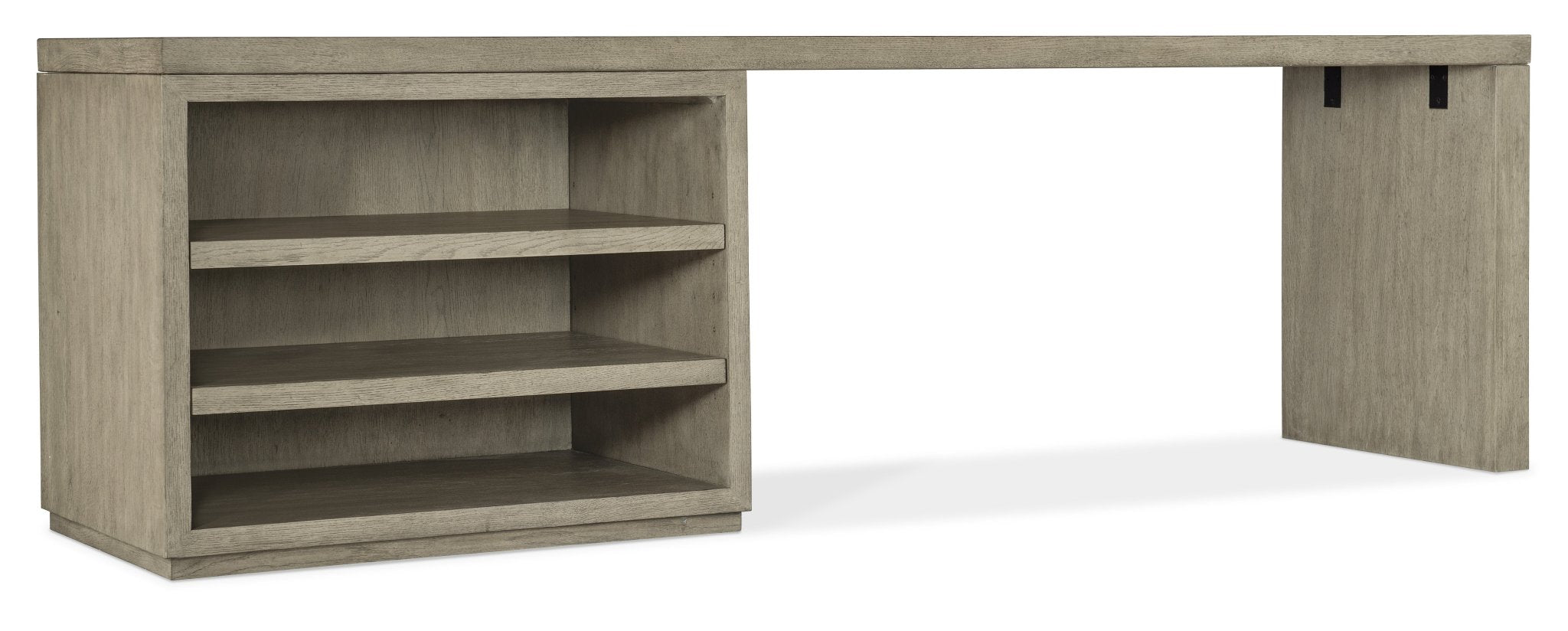 HookerLinville Falls 96" Desk with Open Desk Cabinet