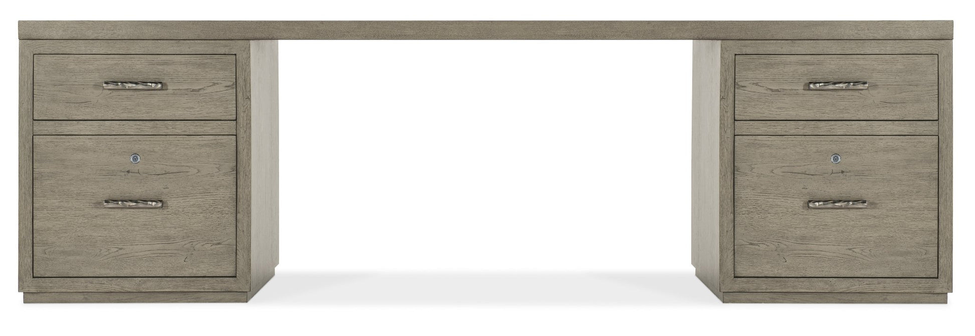 HookerLinville Falls 96" Desk with Two Files