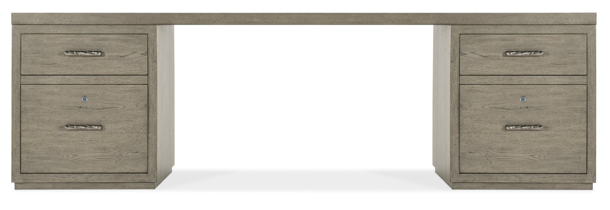 HookerLinville Falls 96" Desk with Two Files