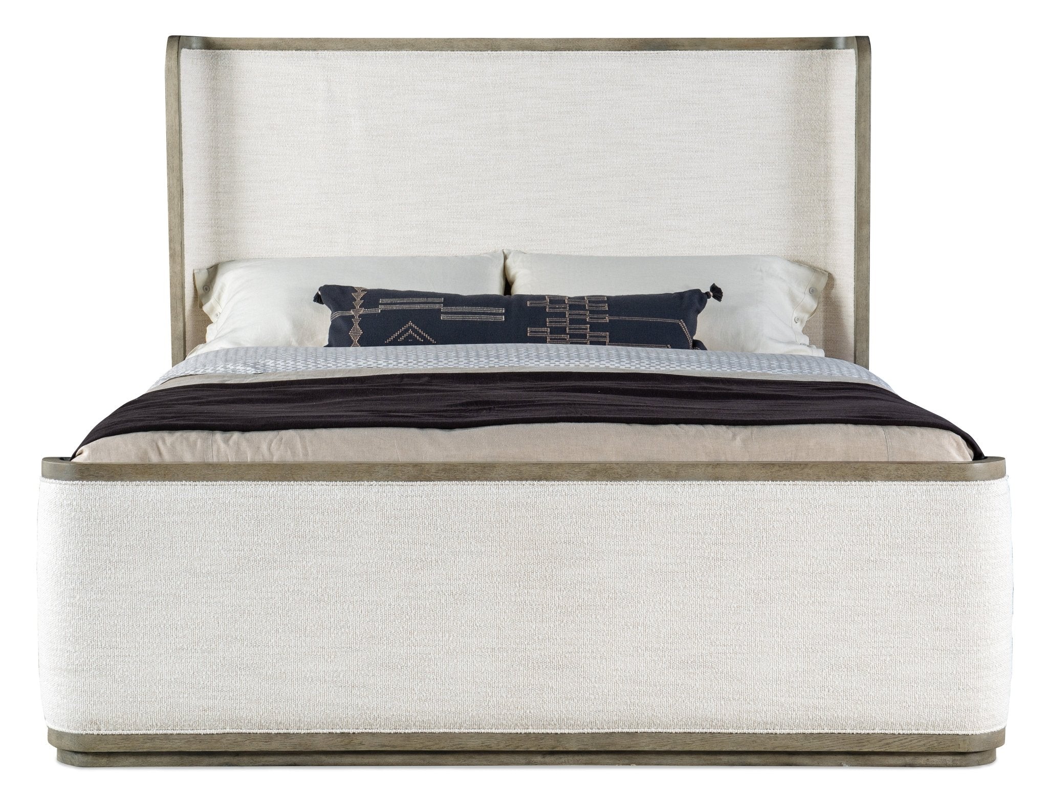 HookerLinville Falls Boones Cal King Upholstered Shelter Bed