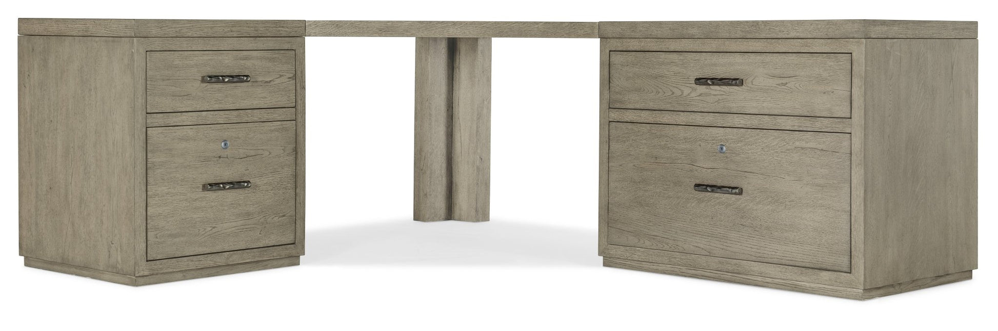 HookerLinville Falls Corner Desk with File and Lateral File