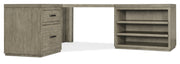 HookerLinville Falls Corner Desk with File and Open Desk Cabinet