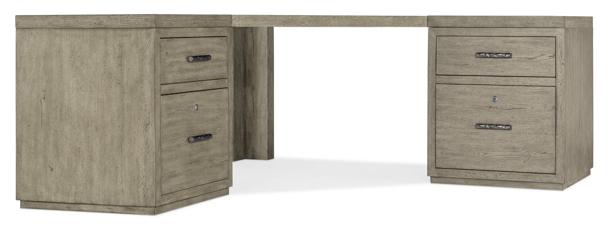 HookerLinville Falls Corner Desk with Two Files