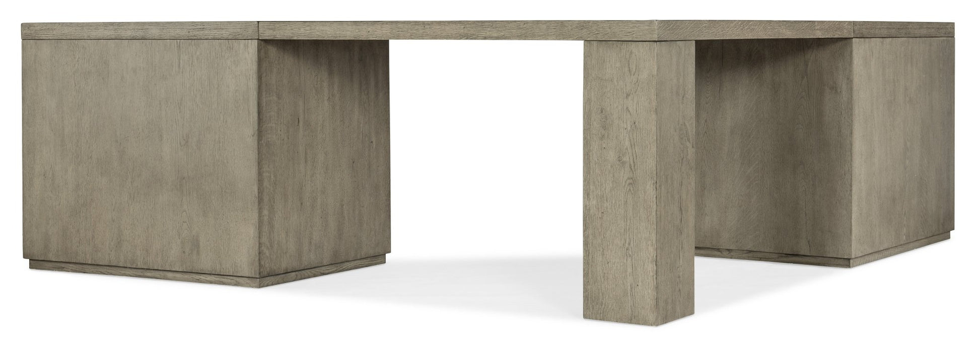HookerLinville Falls Corner Desk with Two Lateral Files