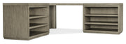 HookerLinville Falls Corner Desk with Two Open Desk Cabinets