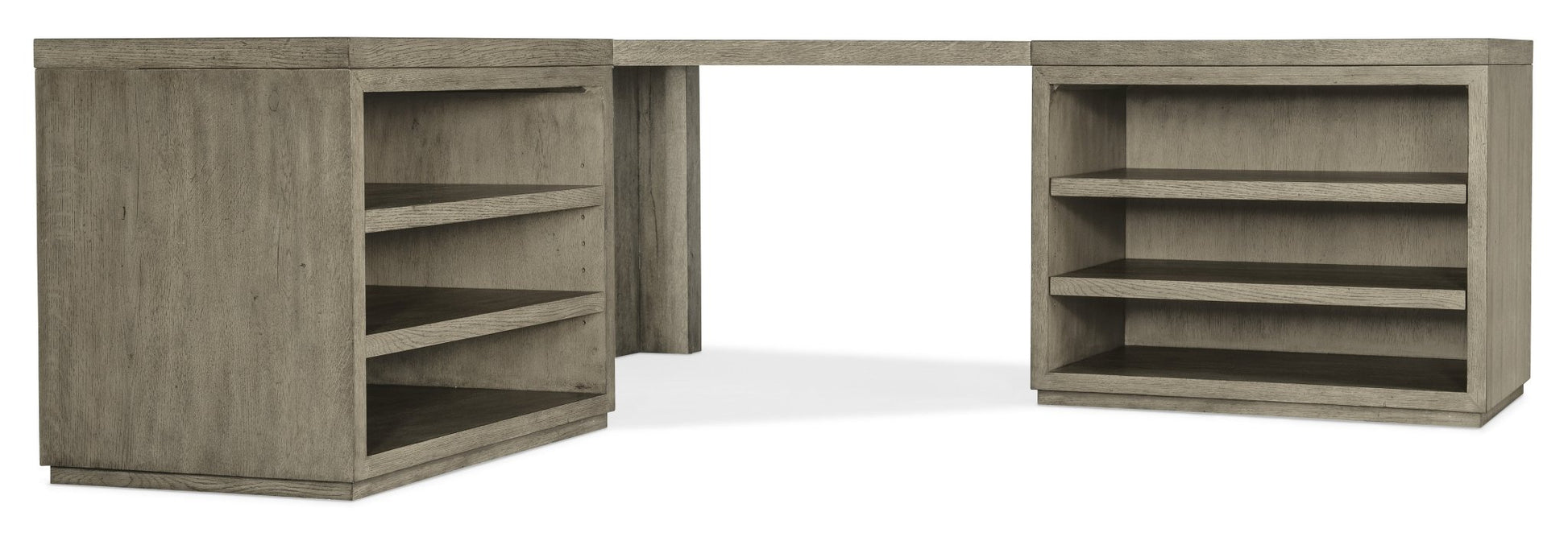 HookerLinville Falls Corner Desk with Two Open Desk Cabinets