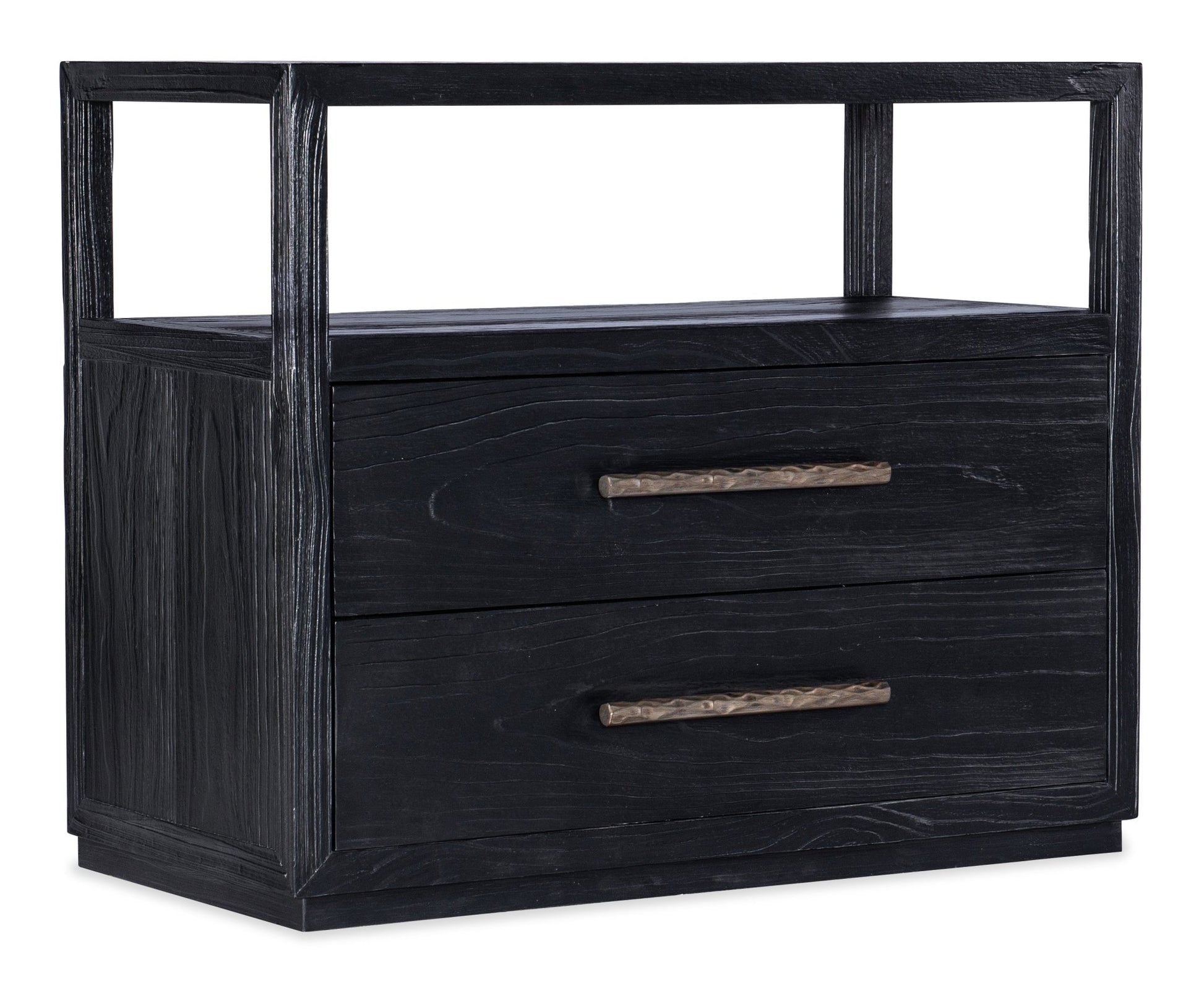 HookerLinville Falls Shou Sugi Ban Two Drawer Nightstand