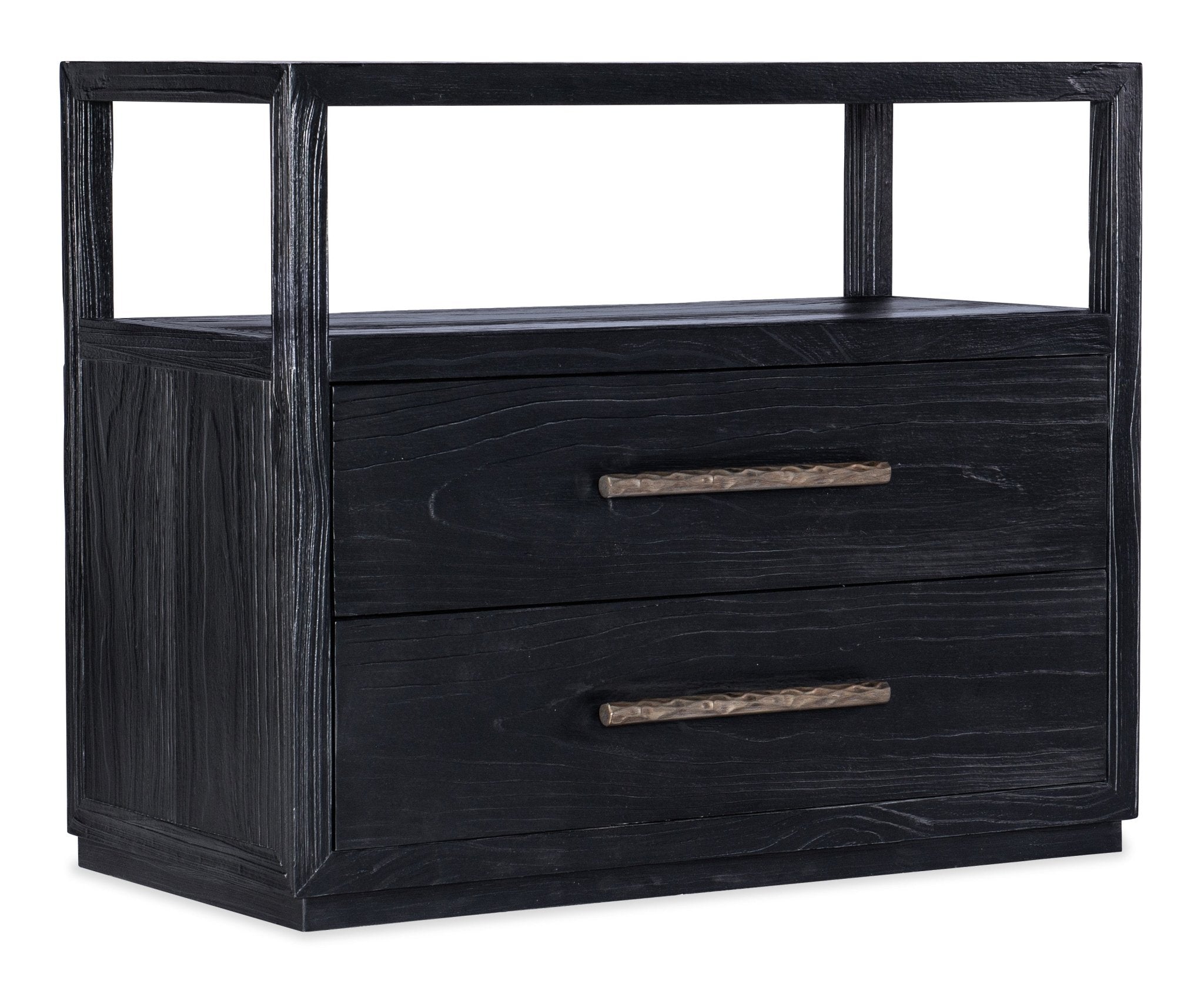 HookerLinville Falls Shou Sugi Ban Two Drawer Nightstand