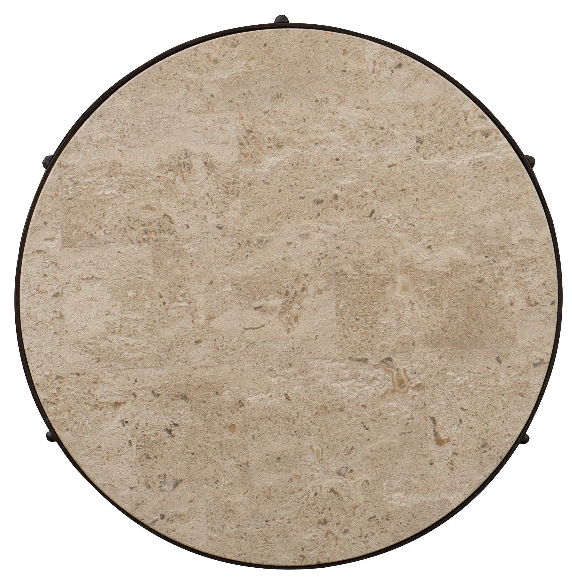 HookerLuckenbach Metal and Stone End Table