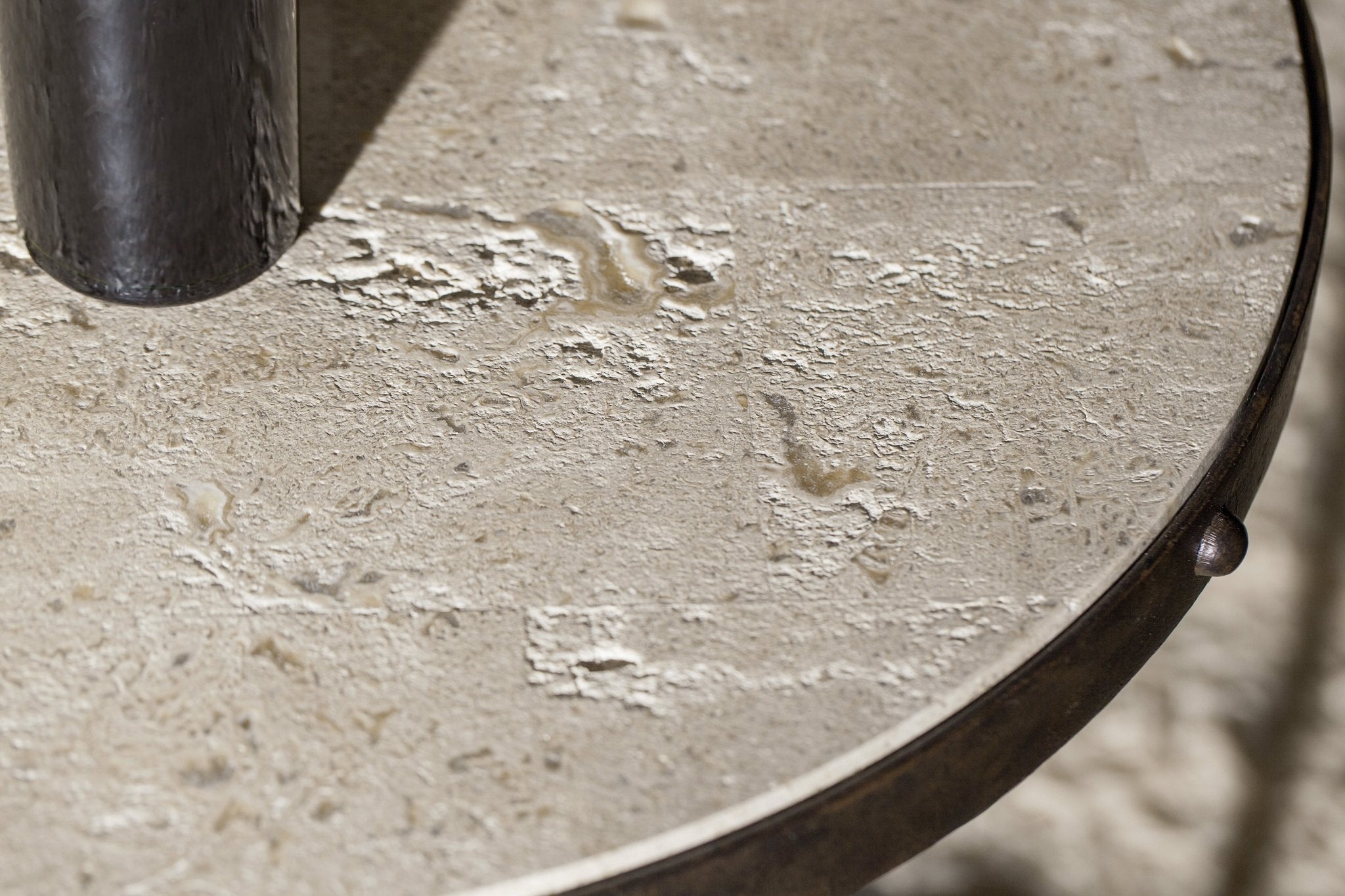 HookerLuckenbach Metal and Stone End Table