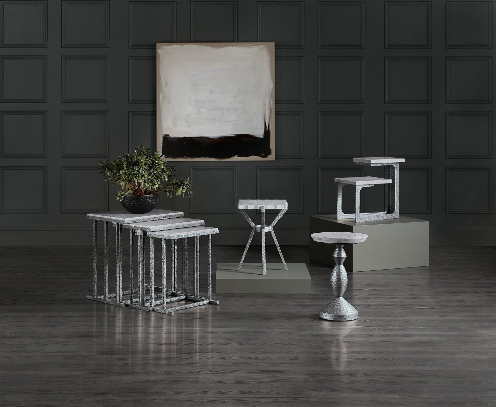 HookerMelange Bianca Nesting Tables