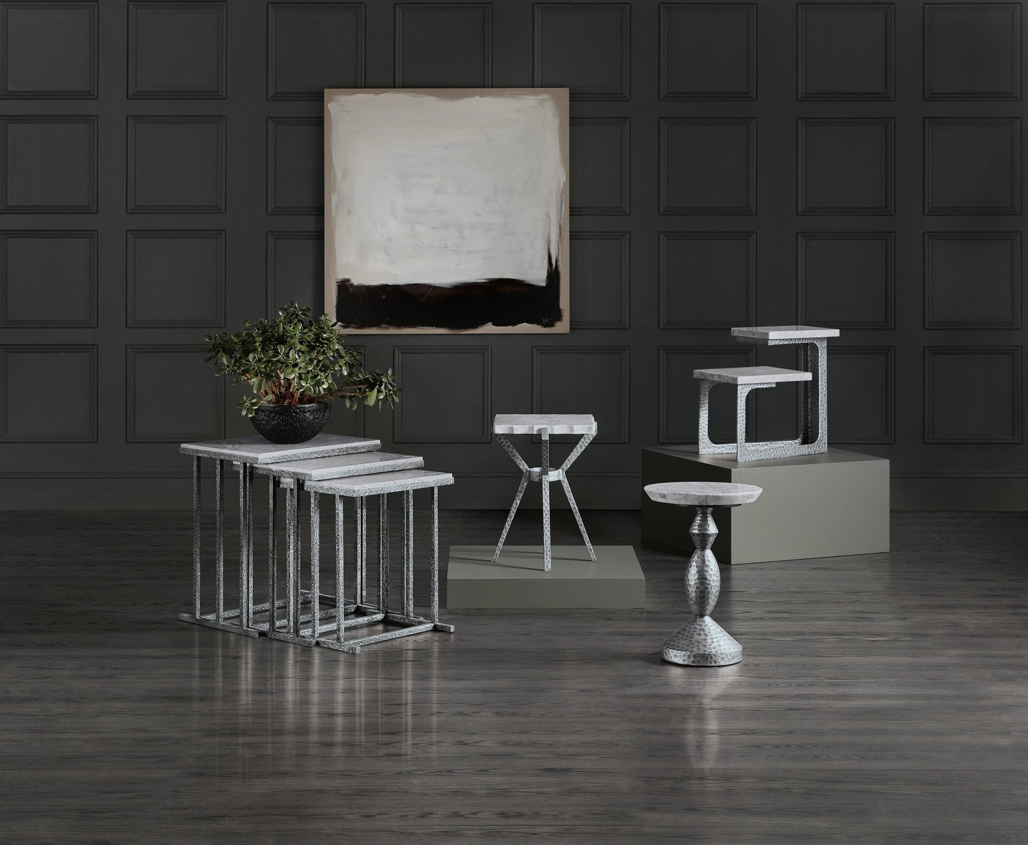HookerMelange Bianca Nesting Tables