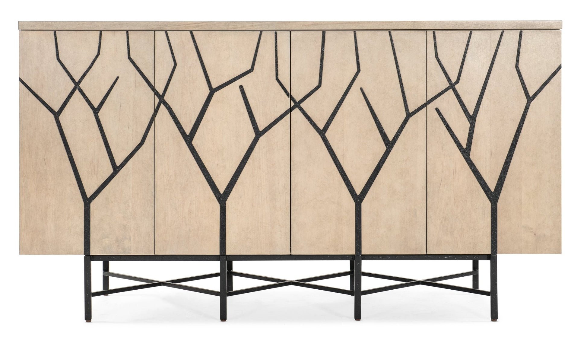 HookerMelange Branched Four Door Entertainment Credenza