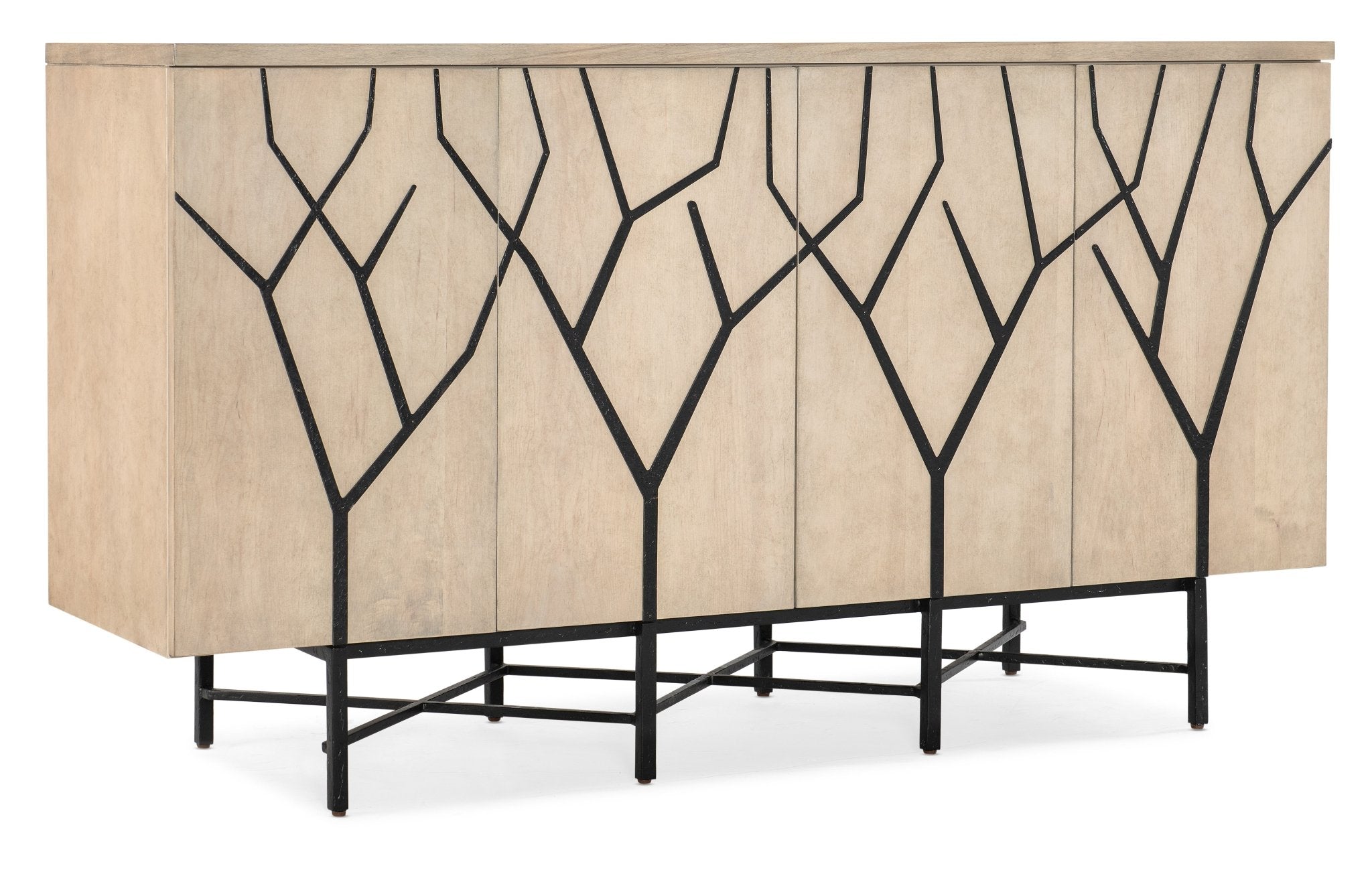 HookerMelange Branched Four Door Entertainment Credenza
