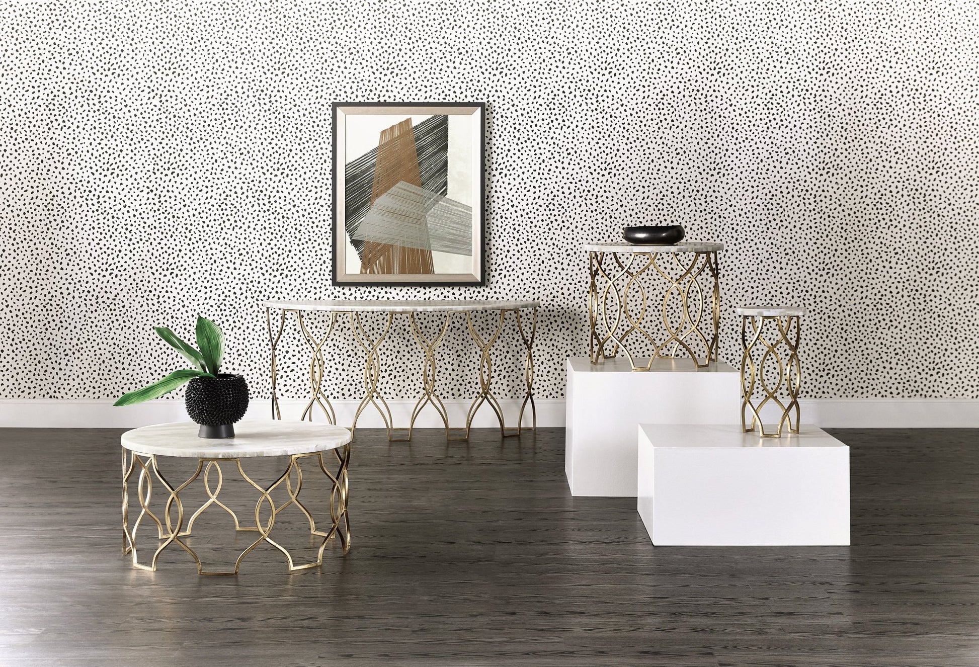 HookerMelange Corrina Round Lamp Table