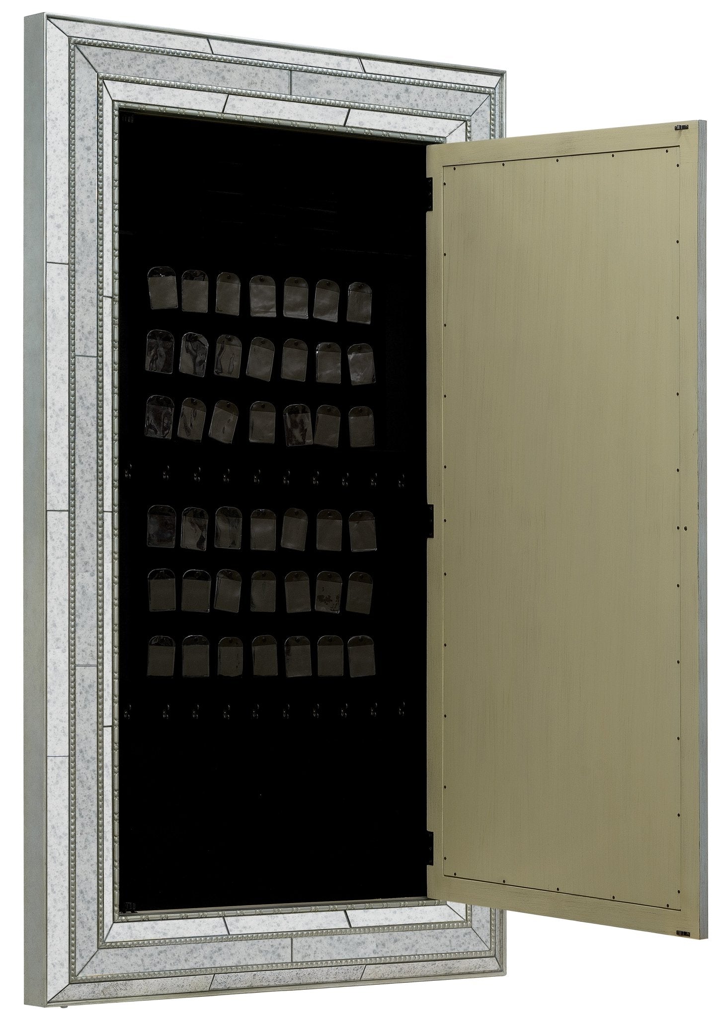 HookerMelange Glamour Floor Mirror withJewelry Armoire Storage